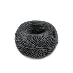 Ață din in, ghem în cutie de plastic, 50 m - Gri (1 Bucată)