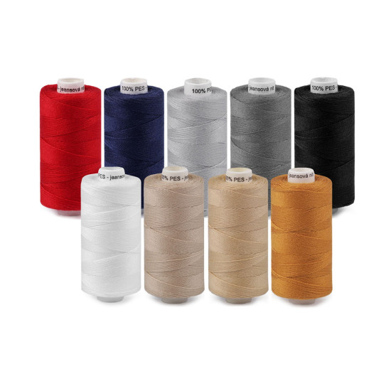 Ață pentru blugi, 200 m 30x3 - Roșu (1 Bucată) Ață pentru blugi, 200 m 30x3 - Roșu (1 Bucată)