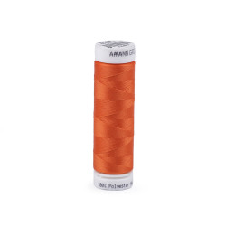Ață poliester elastică 100 m aspotex 120 amann - Portocaliu morcov (20 Bucăți)