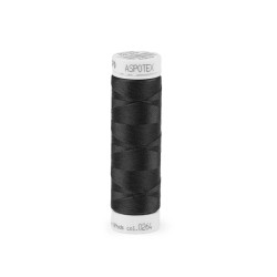 Ață poliester elastică 100 m aspotex 120 amann - Negru (20 Bucăți)