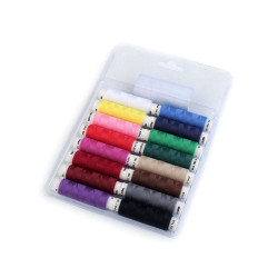 Set ață poliester unipoly, 16 buc - Mix culori (1 Blister)