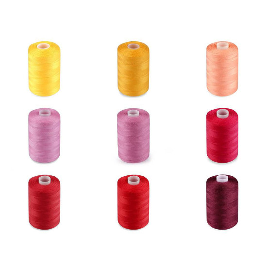 Ață poliester pentru overlock ntf 40/2, 1000 m - Roșu deschis (12 Bucăți) Ață poliester pentru overlock ntf 40/2, 1000 m - Roșu deschis (12 Bucăți)