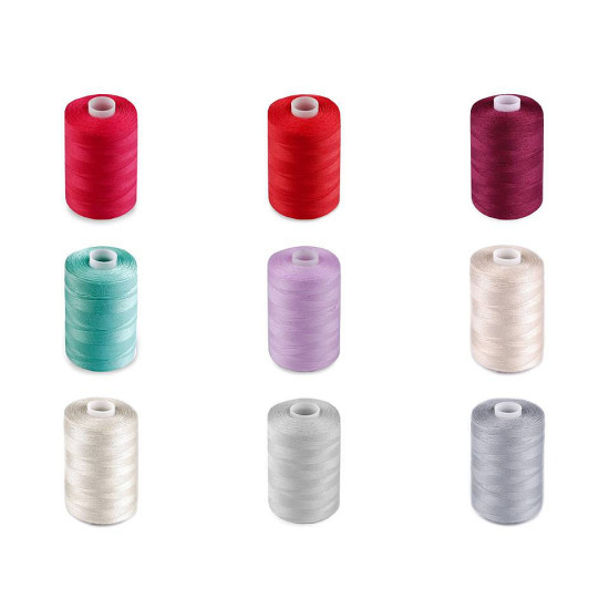 Ață poliester pentru overlock ntf 40/2, 1000 m - Roșu deschis (12 Bucăți) Ață poliester pentru overlock ntf 40/2, 1000 m - Roșu deschis (12 Bucăți)