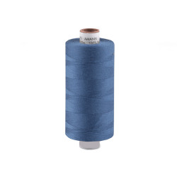 Ață poliester aspo amann. 1000 m - Albastru denim (1 Bucată)