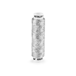Ață metalică pentru brodat metalux, 100 m - Argintiu (10 Bucăți)