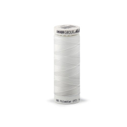 Ata elastica poliester seraflex mettler 130 m - Off white (10 Bucăți)
