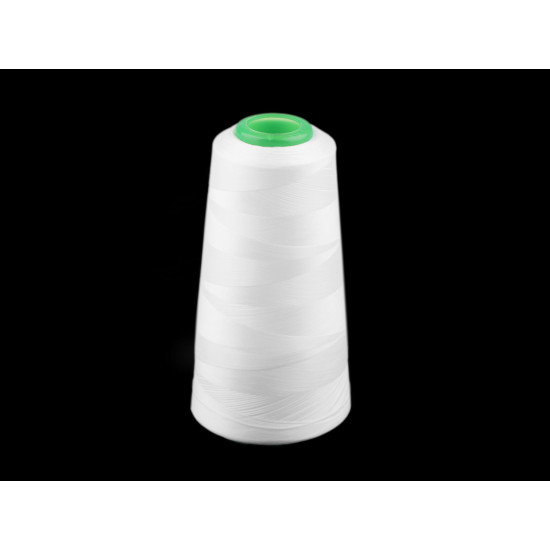 Ata elastica pentru overlock industrial 3000 m - Alb (12 Bucăți) Ata elastica pentru overlock industrial 3000 m - Alb (12 Bucăți)