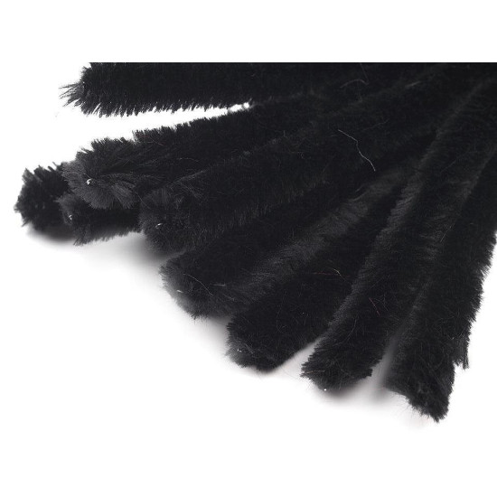 Sârmă plușată, ø15 mm, lungime 30 cm - Verde brad (10 Bucăți) Sârmă plușată, ø15 mm, lungime 30 cm - Verde brad (10 Bucăți)