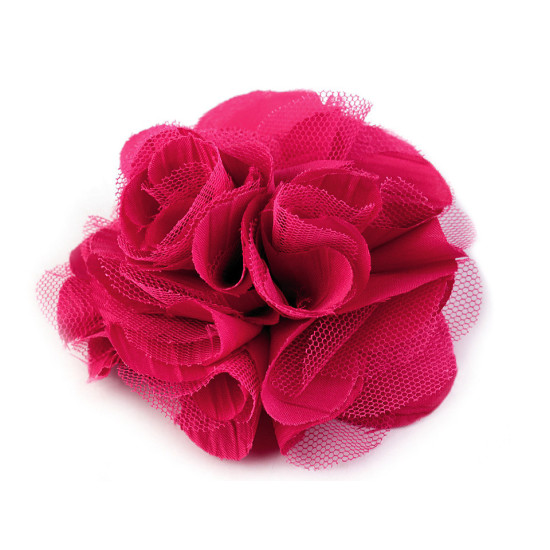 Broșă / clamă de păr trandafir, ø9 cm - Bordo deschis (5 Bucăți) Broșă / clamă de păr trandafir, ø9 cm - Bordo deschis (5 Bucăți)