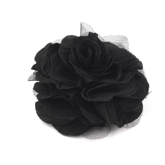 Broșă / clamă de păr trandafir, ø9 cm - Bordo deschis (5 Bucăți) Broșă / clamă de păr trandafir, ø9 cm - Bordo deschis (5 Bucăți)