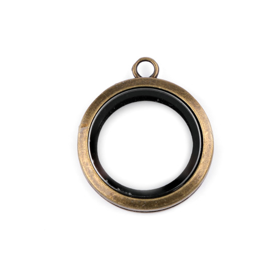 Pandantiv medalion rotund, ø30 mm - Platinum (3 Bucăți) Pandantiv medalion rotund, ø30 mm - Platinum (3 Bucăți)