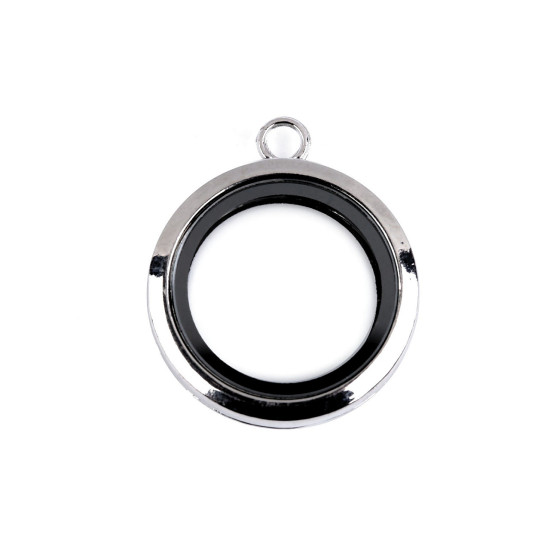 Pandantiv medalion rotund, ø30 mm - Platinum (3 Bucăți) Pandantiv medalion rotund, ø30 mm - Platinum (3 Bucăți)