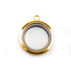 Pandantiv medalion rotund, ø30 mm - Platinum (3 Bucăți) Pandantiv medalion rotund, ø30 mm - Platinum (3 Bucăți)