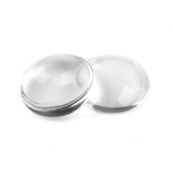 Caboșon sticlă transparent, ø25 mm - Transparent (10 Bucăți)