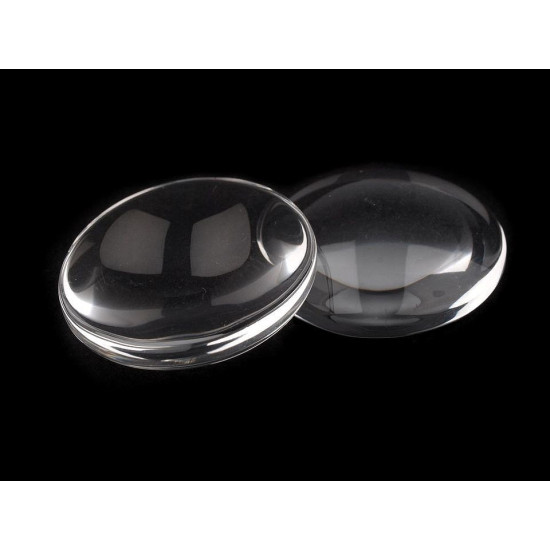 Caboșon sticlă transparent, ø25 mm - Transparent (100 Bucăți) Caboșon sticlă transparent, ø25 mm - Transparent (100 Bucăți)