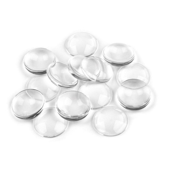 Caboșon sticlă transparent, ø25 mm - Transparent (100 Bucăți) Caboșon sticlă transparent, ø25 mm - Transparent (100 Bucăți)