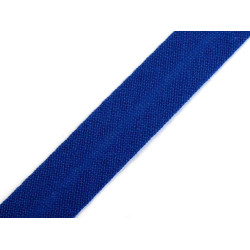 Bandă bias din bumbac, lățime 14 mm - Bleumarin (100 Metri)