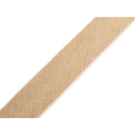 Bandă bias din bumbac, lățime 14 mm - Maro coniac (25 Metri) Bandă bias din bumbac, lățime 14 mm - Maro coniac (25 Metri)