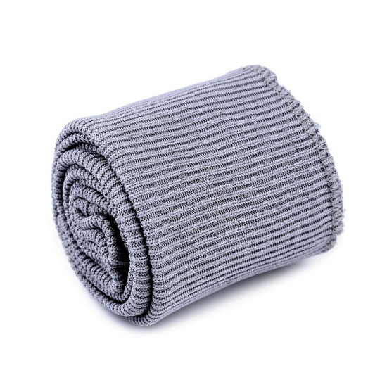 Set bordură și manșete elastice tricotate, lățime 7 cm - Gri (1 Set) Set bordură și manșete elastice tricotate, lățime 7 cm - Gri (1 Set)