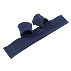 Set bordură și manșete elastice tricotate, lățime 7 cm - Albastru întunecat (1 Set)
