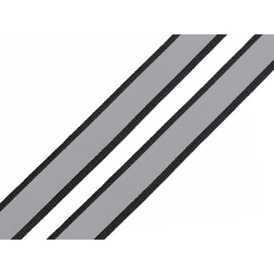 Bandă reflectorizantă de 15 mm - Negru (100 Metri) Bandă reflectorizantă de 15 mm - Negru (100 Metri)