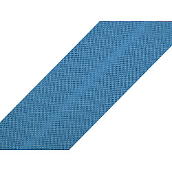 Bandă bias din bumbac, lățime 20 mm - Albastru regal (150 Metri)