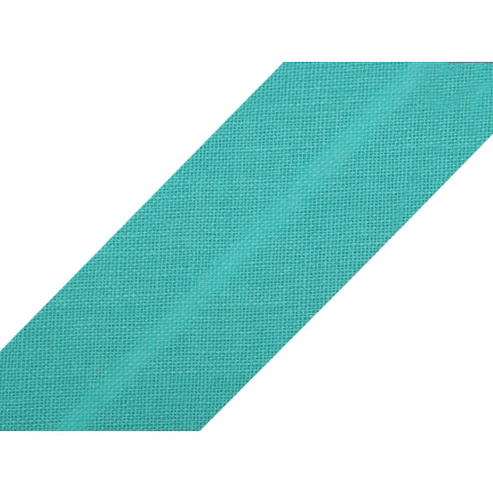 Bandă bias din bumbac, lățime 20 mm - Verde pastel (25 Metri) Bandă bias din bumbac, lățime 20 mm - Verde pastel (25 Metri)