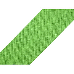 Bandă bias din bumbac, lățime 20 mm - Verde deschis (150 Metri)