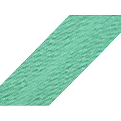 Bandă bias din bumbac, lățime 20 mm - Verde mentă (150 Metri)