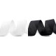 Bandă bias bumbac nepliată, lățime 30 mm - Alb (100 Metri) Bandă bias bumbac nepliată, lățime 30 mm - Alb (100 Metri)