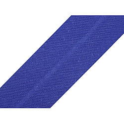 Bandă bias din bumbac, lățime 30 mm - Bleumarin (25 Metri)