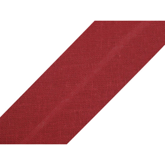 Bandă bias din bumbac, lățime 30 mm - Fuchsia închis (150 Metri) Bandă bias din bumbac, lățime 30 mm - Fuchsia închis (150 Metri)