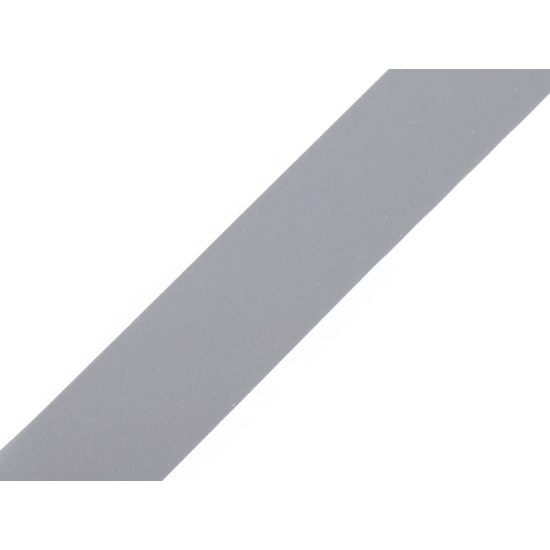Bandă reflectorizantă de cusut, lățime 30 mm - Gri porumbel (100 Metri) Bandă reflectorizantă de cusut, lățime 30 mm - Gri porumbel (100 Metri)