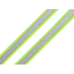 Bandă reflectorizantă textilă, lățime 10 mm - Galben reflectorizant (200 Metri)