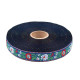 Bandă cu motive tradiționale, lățime 25 mm - Albastru safir (25 Metri) Bandă cu motive tradiționale, lățime 25 mm - Albastru safir (25 Metri)
