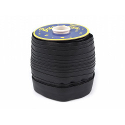 Bandă bias piele sintetică, lățime 30 mm - Negru (1 Metru)