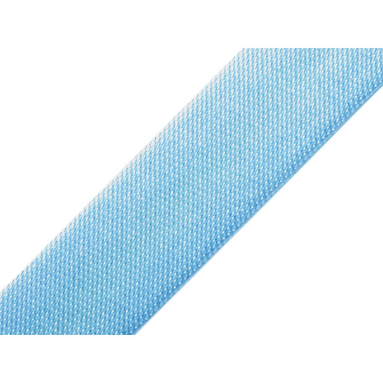Bandă bias satinată, lățime 15 mm - Bleu gheață (1 Metru) Bandă bias satinată, lățime 15 mm - Bleu gheață (1 Metru)