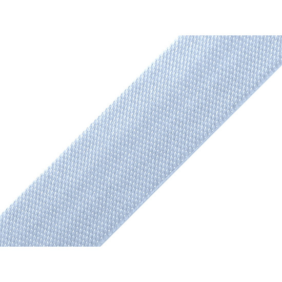 Bandă bias satinată, lățime 15 mm - Bleu gheață (1 Metru) Bandă bias satinată, lățime 15 mm - Bleu gheață (1 Metru)