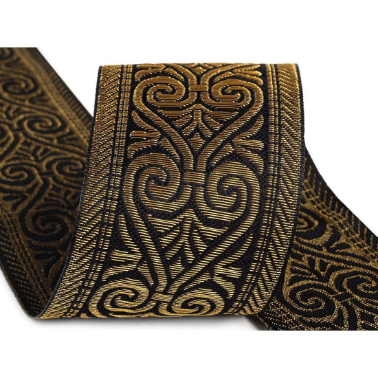 Panglică țesută tip jacquard, lățime 50 mm - Argintiu (20 Metri) Panglică țesută tip jacquard, lățime 50 mm - Argintiu (20 Metri)