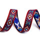 Panglică țesută, motiv indian, lățime 16 mm - Roșu (45 Metri) Panglică țesută, motiv indian, lățime 16 mm - Roșu (45 Metri)