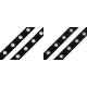 Bandă bumbac cu ocheți metalici, lățime 24 mm - Negru (27 Metri) Bandă bumbac cu ocheți metalici, lățime 24 mm - Negru (27 Metri)