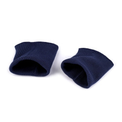 Manșete elastice tricotate, lățime 7 cm - Albastru întunecat (1 Pereche)