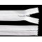 Fermoar ascuns nedetașabil no 3 lungime 18 cm - Alb (1 Bucată)