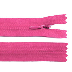 Fermoar ascuns nedetașabil no 3 lungime 25 cm - Roz închis (1 Bucată)