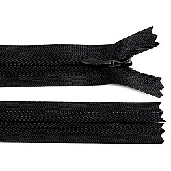 Fermoar ascuns nedetașabil no 3 lungime 45 cm - Negru (1 Bucată)