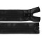 Fermoar spiralat rezistent la apă no 7, lungime 50 cm - Negru (1 Bucată)