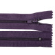 Fermoar spiralat nedetașabil no 3, lungime 25 cm - Bordo (10 Bucăți)