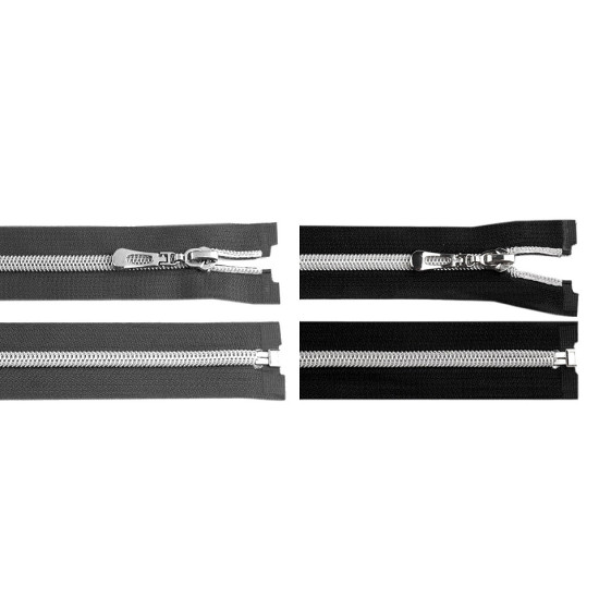 Fermoar spiralat argintiu, no 7 lungime 65 cm - Roșu (25 Bucăți) Fermoar spiralat argintiu, no 7 lungime 65 cm - Roșu (25 Bucăți)