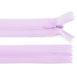 Fermoar ascuns nedetașabil, no 3 lungime 50 cm - Mov deschis (1 Bucată)