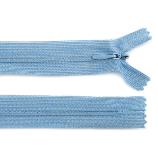 Fermoar ascuns nedetașabil, no 3 lungime 50 cm - Gri albăstrui deschis (1 Bucată) Fermoar ascuns nedetașabil, no 3 lungime 50 cm - Gri albăstrui deschis (1 Bucată)